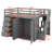 Jeanni Kids Full Loft Bed with Drawers-2081829157