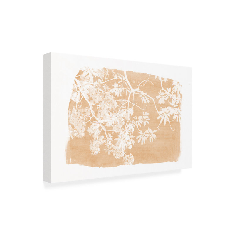 Art sur toile, orange Amini54, H 30 po x l 47 po