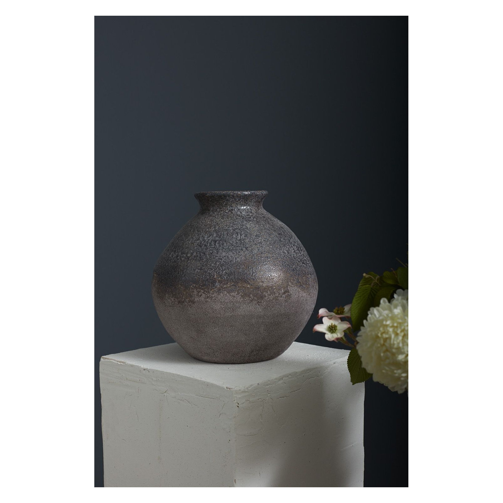 Donia Handmade Terracotta Table Vase, 12.25" H x 12" W x 12" D