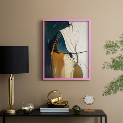 Série ABSTRACT DCxxxviii, reproduction encadrée - bois massif