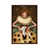 Toile avec cadre en bois brun classique est en rupture de stock