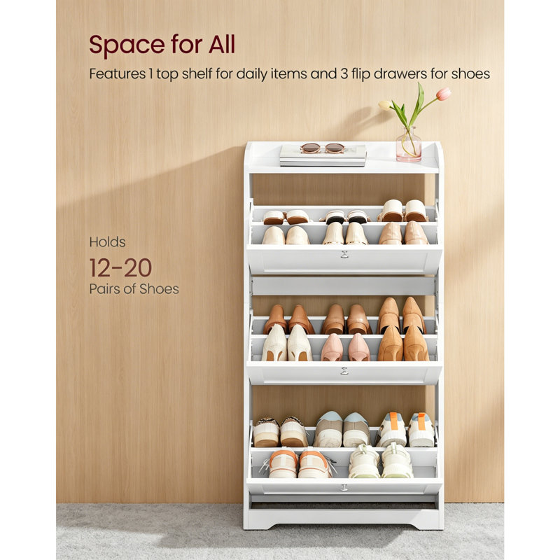 18 Pair Shoe Storage Cabinet