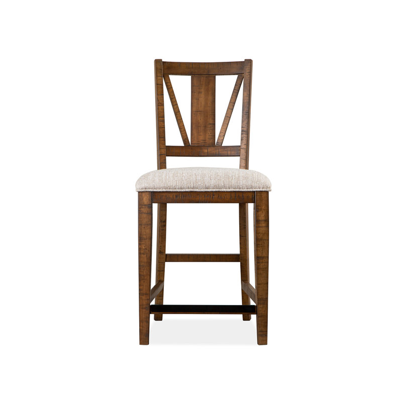 Chaise d'appoint en tissu, Gris, Brun