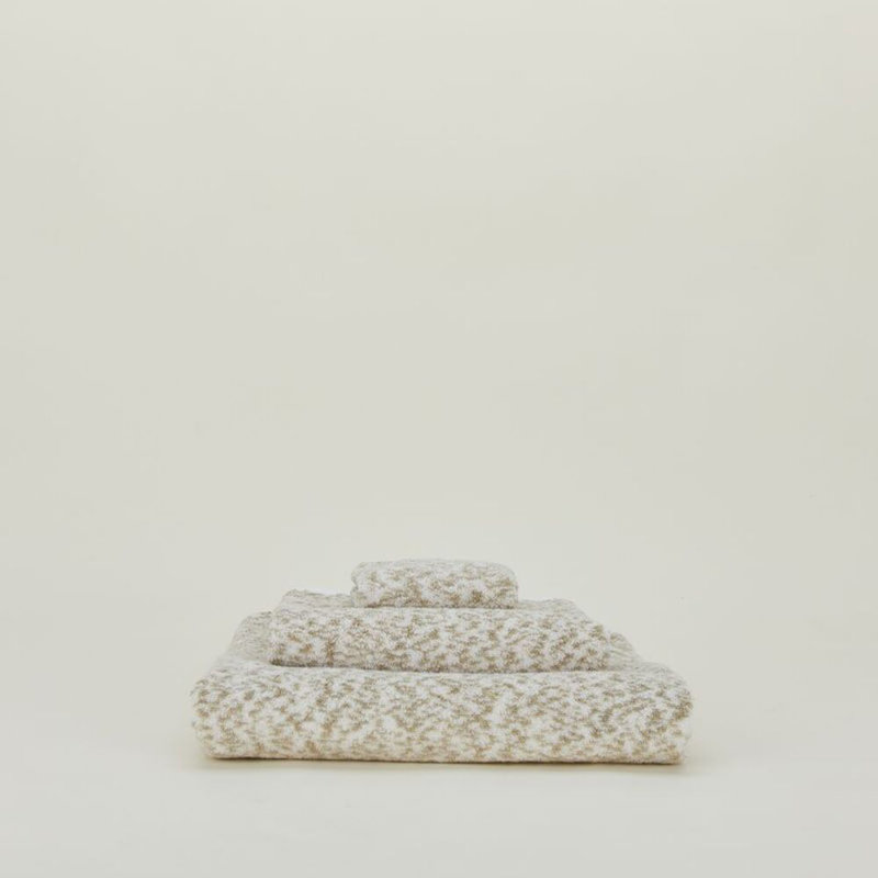 Space Dye Terry Hand Towel, Ivory/Flax, Washcloth - 1 Pack