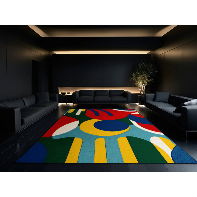 Poppy Stomp Rug, Square 7'