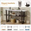 Console élégante avec plateau en marbre et tablette de rangement polyvalente pour les entrées et les couloirs modernes-349101705