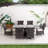 Ardala 6 - Person Wicker Patio Dining Set with Rectangular Table , Cushions Included-539139808