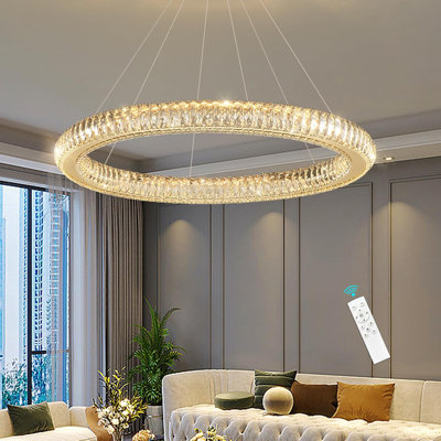 Modern Dimmable Ring Led Chandelier