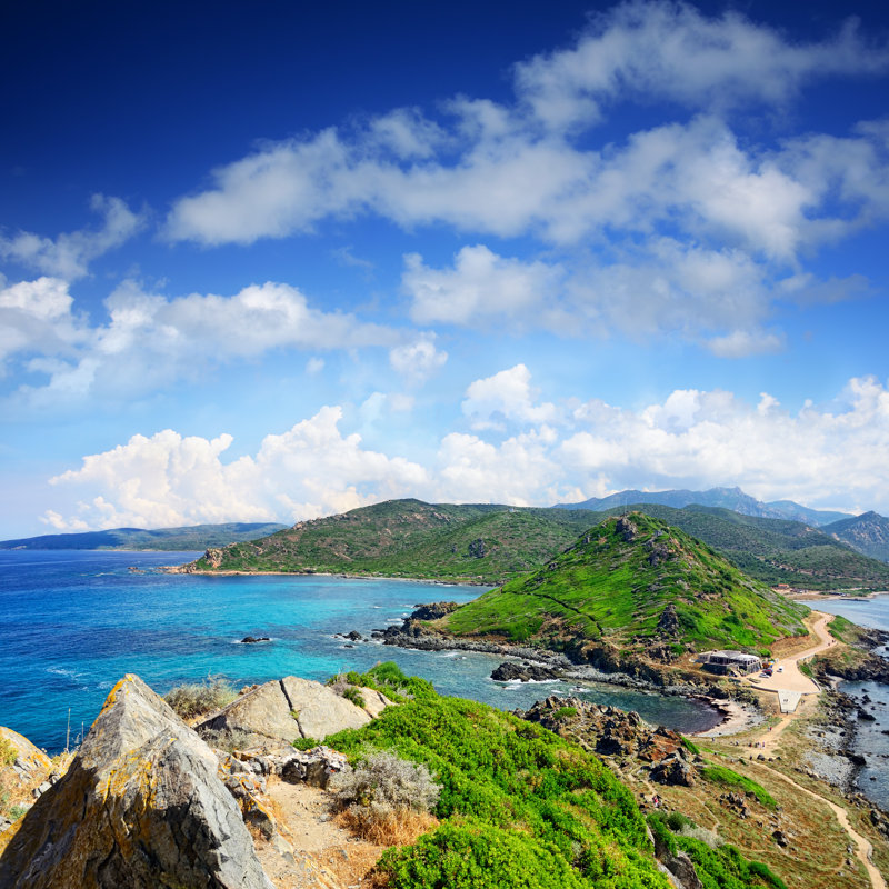 Pointe De La Parata by Alxpin - Wrapped Canvas Print, 30cm H x 30cm W