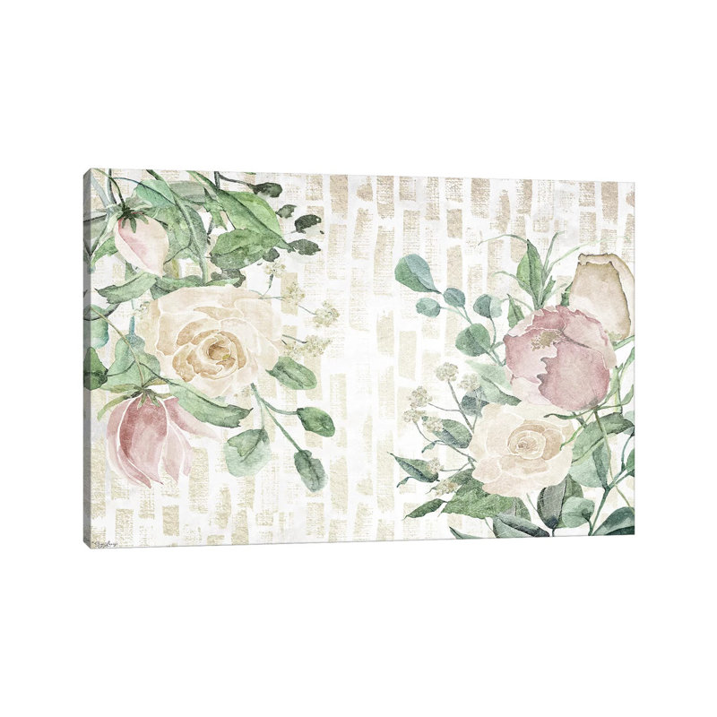 Neutral Flowers III by Gigi Louise - Wrapped Canvas Print, 20.32 cm H x 30.48 cm W