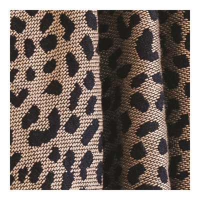 Manual Woodworkers & Weavers Leopard Black Tan Rayon Throw Blanket 48"x60" Brown