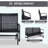 Outsunny Patio 2-Person Wicker Glider Bench Rocking Chair