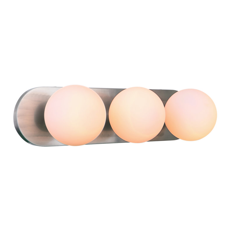 Nevan 3 - Light Dimmable Bath Bar, Brushed Polished Nickel