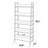 59.2" Ladder Bookcase, Rustic Industrial Wood Bookshelf Bookcase For Living Room, Bedroom, Home Office-1277587668-1277587674