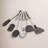 HENCKELS International Cooking Tools 6-PC Kitchen Gadgets Sets with Spatula, Tongs, Cooking Spoon, 18/10 STAINLESS STEEL