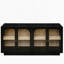 Console en bois avec porte, tablettes
