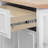 K&K 56.5'' Kitchen Island with Drop Leaf, Power Outlet, Embossed Vertical Stripe Rolling Kitchen Cart on Wheels with 4 Doors , 5 Deep Drawers and Adjustable Shelves, for Kitchen, Dining Room, White
