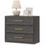 Table de chevet 3 tiroirs Cesiro Accent-114293011-116376262