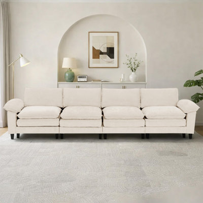Canapé modulaire de coin rembourré 4 pièces 4 pièces