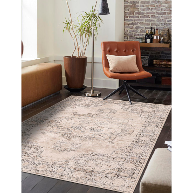 Cantey Oriental Indoor Rug, Rectangle 5'3" x 8'