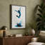 Leap Into Blue Modern - Wrapped Canvas-703749357-703749362