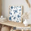 Motif floral de fleur bleue-462281634