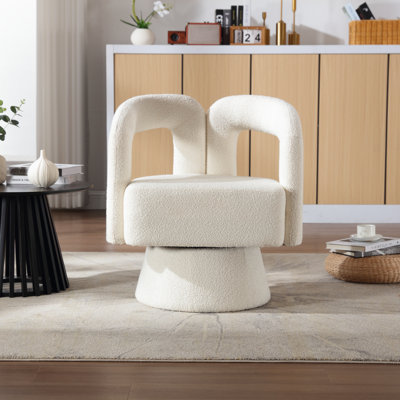 Busra Upholstered Swivel Barrel Chair