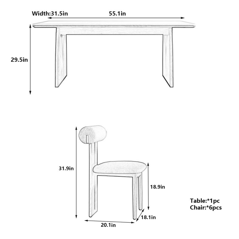 Cannelberg, 29.5"H x 55.1"L x 31.5"W
