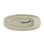 Baignoire autoportante 66,9 * 29,5 * 21,7 pouces avec surface solide, finition mate, forme ovale, drain central, baignoire de luxe moderne de style minimaliste 66,9, idéale pour les petites salles de bain