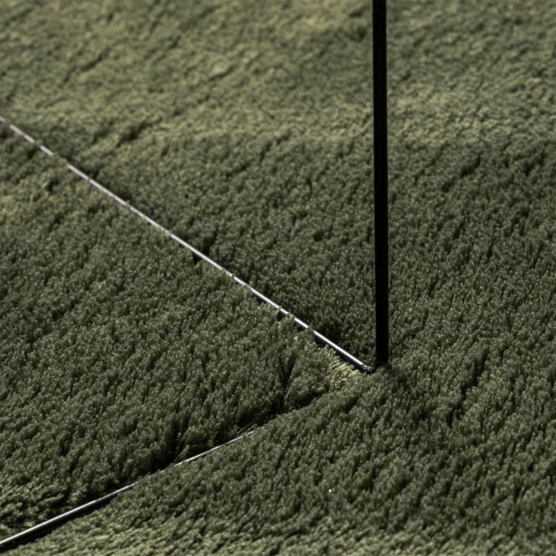 Rug "HUARTE" Short Pile Soft and Washable Forest Green, Runner 80 x 200cm