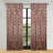  Leaves Pattern Machine Washable 100% Polyester Black Out Curtains with Back Tabs-103688494-103688498