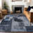 Amara Navy Washable Indoor-Outdoor Rug - -1689807066