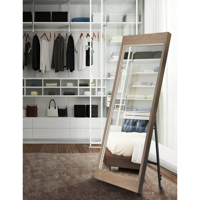 Mogano, miroir, 30 po x 60 po, chêne blanc