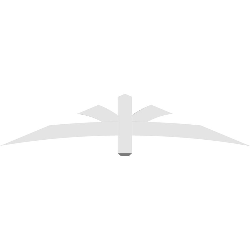 Support pour pignon Davenport, H 15 po x l 72 po (pas: 5/12), P 2 po x F 4 po, Signature uréthane