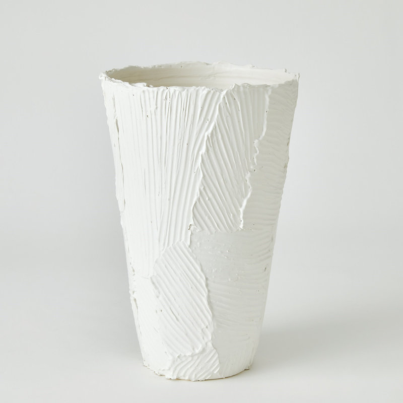 Handmade Ceramic Table Vase, 18.5" H x 12.25" W x 12.25" D