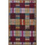 Tapis crocheté motif géométrique coloré
