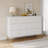 Modern 6 Drawer Dresser,White Dresser Set for Bedroom, 90 Inch Wide,Anti-Tip Design