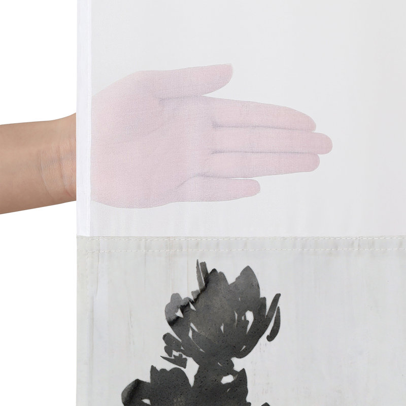  Rideau de douche 72X75 sans crochets - 100% polyester
