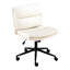 Fauteuil large - réglable en hauteur et pivotant sur 360 °, gris pour bureau-132960782
