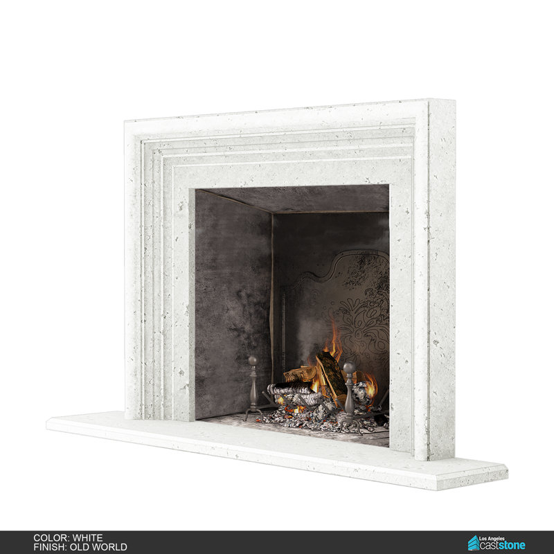 Oslo Fireplace Surround, Old World White
