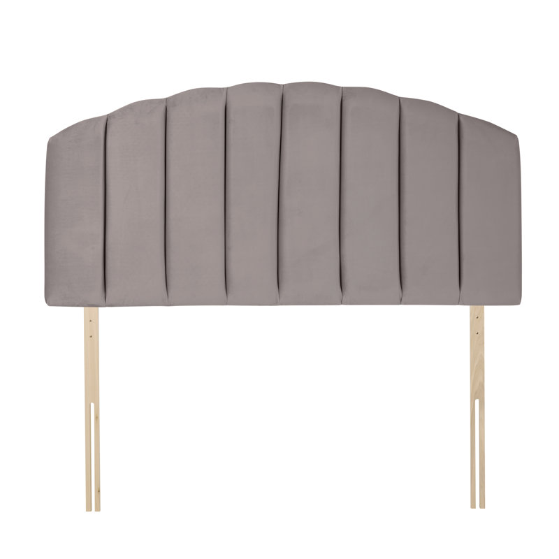 Merlin Upholstered Headboard, Super King (6'), Mink Velvet