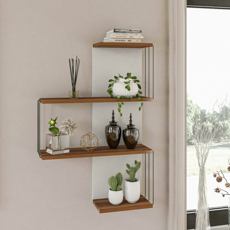 Cerina Bracket Shelf, Oak/White