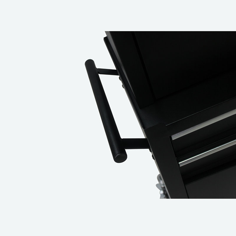 20.87'' W 6 -Drawer Steel Job Site Storage with Wheels, Black