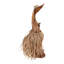 Sculpture décorative en bois de teck naturel tressé, idéale pour la cuisine - Objet décoratif moderne pour la maison et le salon - 48 cm, brun et beige