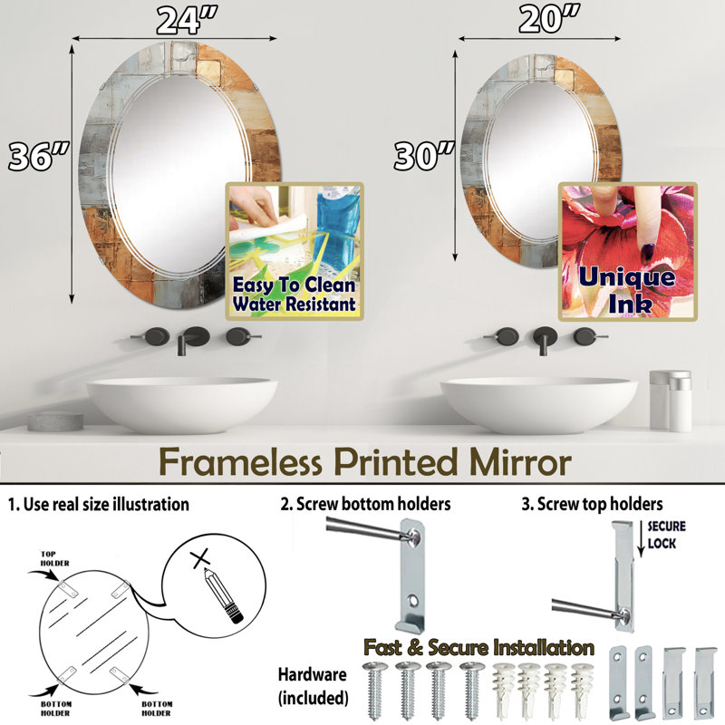 Miroir Zonnie, 30 po x 20 po