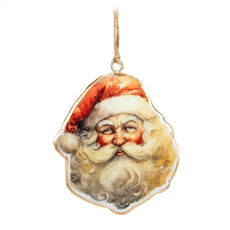 Ornement «Happy Santa Face»