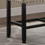Banc de salle à manger à hauteur de comptoir brun clair, matériau en mélange, l 41 po x H 25,5 po, P 16,5 po, P 16,5 po, mélange, repose-pieds-131254699