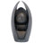 19.09"H Modern Curve Resin Outdoor Weather Resistant Water Fountain with LED Lights