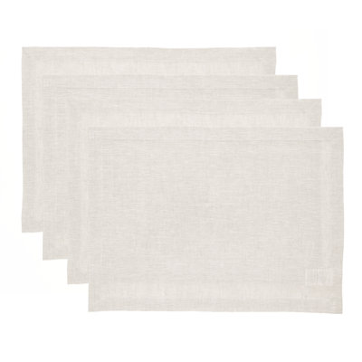 100% Pure Linen Placemats - Athena