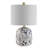 Avari 19.25" Ivory/Navy Standard Lamp